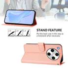 For OPPO Find X8 Pro Skin Feel Solid Color Leather Phone Case with Lanyard(Pink) - 3