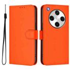 For OPPO Find X8 Pro Skin Feel Solid Color Leather Phone Case with Lanyard(Orange) - 2