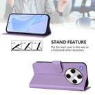 For OPPO Find X8 Pro Skin Feel Solid Color Leather Phone Case with Lanyard(Lavender Purple) - 3