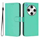 For OPPO Find X8 Pro Skin Feel Solid Color Leather Phone Case with Lanyard(Green) - 2
