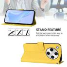 For OPPO Find X8 Pro Skin Feel Solid Color Leather Phone Case with Lanyard(Lemon Yellow) - 3