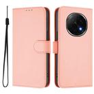 For OPPO A5 Pro China Skin Feel Solid Color Leather Phone Case with Lanyard(Pink) - 2