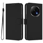 For OPPO A5 Pro China Skin Feel Solid Color Leather Phone Case with Lanyard(Black) - 2