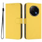 For OPPO A5 Pro China Skin Feel Solid Color Leather Phone Case with Lanyard(Lemon Yellow) - 2