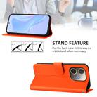 For OPPO A5 Pro 5G Global Skin Feel Solid Color Leather Phone Case with Lanyard(Orange) - 3