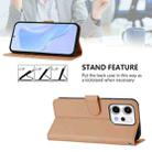 For OPPO Reno14 5G Global Skin Feel Solid Color Leather Phone Case with Lanyard(Nude) - 4