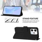 For OPPO Reno14 5G Global Skin Feel Solid Color Leather Phone Case with Lanyard(Black) - 4