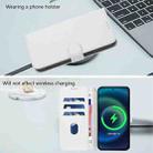 For OPPO Reno14 5G Global Skin Feel Solid Color Leather Phone Case with Lanyard(White) - 3