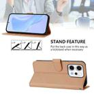For OPPO Reno14 Pro 5G Global Skin Feel Solid Color Leather Phone Case with Lanyard(Nude) - 4