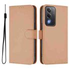 For OPPO A5 5G Global / A3 Pro 5G Global Skin Feel Solid Color Leather Phone Case with Lanyard(Nude) - 2