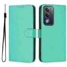 For OPPO A5 5G Global / A3 Pro 5G Global Skin Feel Solid Color Leather Phone Case with Lanyard(Green) - 2