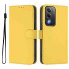 For OPPO A5 5G Global / A3 Pro 5G Global Skin Feel Solid Color Leather Phone Case with Lanyard(Lemon Yellow) - 2