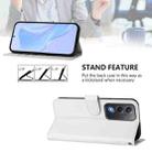 For OPPO A5 5G Global / A3 Pro 5G Global Skin Feel Solid Color Leather Phone Case with Lanyard(White) - 4
