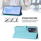 For OPPO A5 5G Global / A3 Pro 5G Global Skin Feel Solid Color Leather Phone Case with Lanyard(Sky Blue) - 4