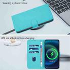 For OPPO A5 5G Global / A3 Pro 5G Global Skin Feel Solid Color Leather Phone Case with Lanyard(Lake Blue) - 3