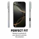 For iPhone 16 Pro GEBEI Plain Leather TPU Hybrid PU Phone Case(Grey) - 2