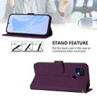 For Redmi 10C Skin Feel Solid Color Leather Phone Case with Lanyard(Violet) - 3