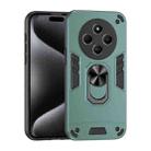 For Redmi 14C 4G Shockproof Metal Ring Holder Phone Case(Green) - 1