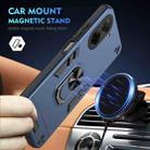 For Xiaomi Poco C71 / Redmi A5 4G 171.7mm Shockproof Metal Ring Holder Phone Case(Blue) - 2