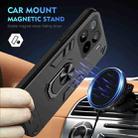 For Xiaomi 15 Pro Shockproof Metal Ring Holder Phone Case(Black) - 2