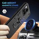 For Xiaomi 15 Shockproof Metal Ring Holder Phone Case(Black) - 2