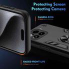 For Xiaomi 15 Shockproof Metal Ring Holder Phone Case(Black) - 3