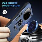 For Xiaomi 15 Ultra Shockproof Metal Ring Holder Phone Case(Blue) - 2