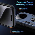 For Xiaomi 15 Ultra Shockproof Metal Ring Holder Phone Case(Blue) - 3