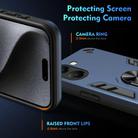 For Xiaomi Poco X7 Pro Shockproof Metal Ring Holder Phone Case(Blue) - 3