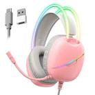 ONIKUMA X33 Head-mounted RGB Light E-Sports Gaming Headset, Cable Length: 2m(Pink) - 1