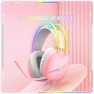 ONIKUMA X33 Head-mounted RGB Light E-Sports Gaming Headset, Cable Length: 2m(Pink) - 2