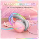 ONIKUMA X33 Head-mounted RGB Light E-Sports Gaming Headset, Cable Length: 2m(Pink) - 3