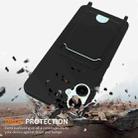 For Samsung Galaxy A06 5G Integrated Card Bag Solid Color Liquid Silicone Phone Case with Lanyard(Black) - 2