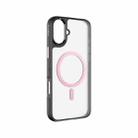 For iPhone 16 TOTU PC-7 Gold Shield Series Skin Feel MagSafe Magnetic Phone Case(Pink) - 1