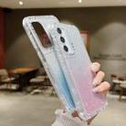 For Samsung Galaxy A55 5G TPU + PC + Glitter Paper Full Coverage Phone Case(Pink) - 3