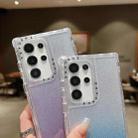 For Samsung Galaxy S24 Ultra 5G TPU + PC + Glitter Paper Full Coverage Phone Case(Grey) - 3