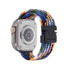 For Apple Watch 42mm / 41mm / 40mm / 38mm Snap Button Braided Watch Band(Denim) - 2