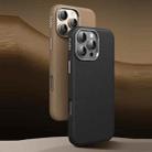 For iPhone 16 Pro Max TOTU PC-17 Mulsanne Series Plain Leather MagSafe Magnetic Phone Case(Black) - 2