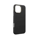 For iPhone 16 Pro TOTU PC-17 Mulsanne Series Plain Leather MagSafe Magnetic Phone Case(Black) - 1