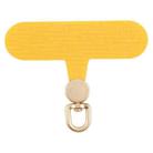 360 Degree Rotation Mobile Phone Lanyard Fixing Gasket(Yellow) - 1