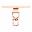 360 Degree Rotation T-shape Metal Mobile Phone Lanyard Fixing Gasket(Rose Gold) - 1