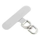 360 Degree Rotation Oval Metal Mobile Phone Lanyard Fixing Gasket(Silver) - 2