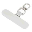 360 Degree Rotation Oval Metal Mobile Phone Lanyard Fixing Gasket(Silver) - 3