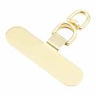 360 Degree Rotation Oval Metal Mobile Phone Lanyard Fixing Gasket(Gold) - 3