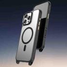 For iPhone 16 TOTU PC-26 Skin Feel MagSafe Magnetic Lanyard Hole Phone Case(Black) - 2