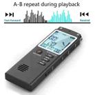 T60 Smart HD Noise Cancelling Voice Recorder MP3 Player, Memory:8GB(Black) - 3