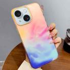 For iPhone 15 Gradient IMD PC Hybrid TPU Phone Case(Colorful) - 1