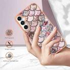 For Samsung Galaxy S24 FE 5G Electroplating IMD TPU Phone Case(Pink Scales) - 3