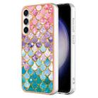 For Samsung Galaxy S24 FE 5G Electroplating IMD TPU Phone Case(Colorful Scales) - 1