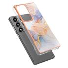 For Samsung Galaxy S25 Ultra 5G Electroplating IMD TPU Phone Case(White Marble) - 2
